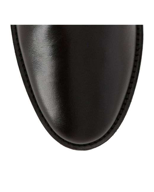 Via Roma 15 Black Logo Plaque Knee-High Boots