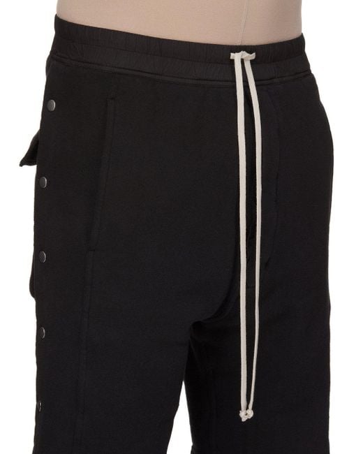 Rick Owens Black Concordians Pusher Shorts for men