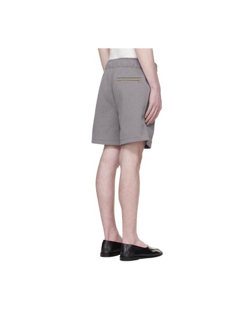 Casablanca Gray Logo-Pattern Shorts for men