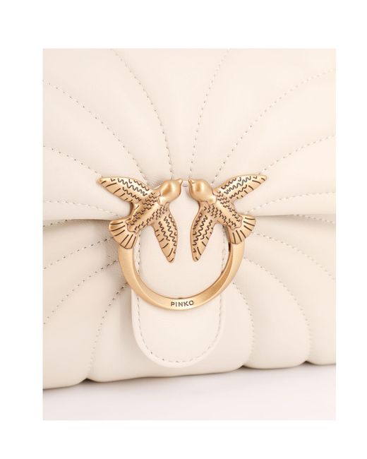 Pinko Natural Flip Shoulder Bag