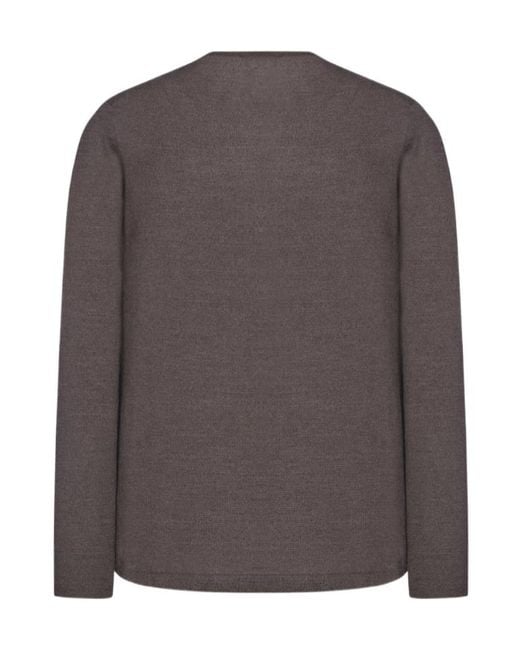 The Row Brown V-Neck Sweater
