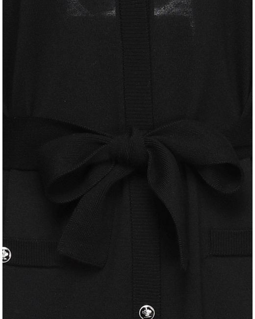 Dolce & Gabbana Black Minimalist V-Neck Long-Sleeve Knit Cardigan