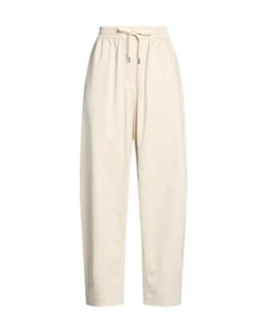 Brunello Cucinelli Natural Simple Tapered Long Pants