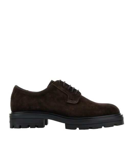 Hogan Black H673 Derby Lace-Up Shoes for men