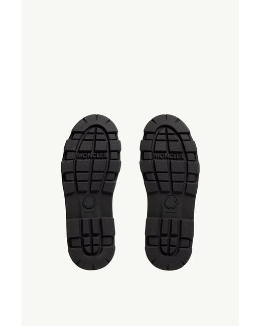 Moncler Black Vera High Suede Lace-Up Boots