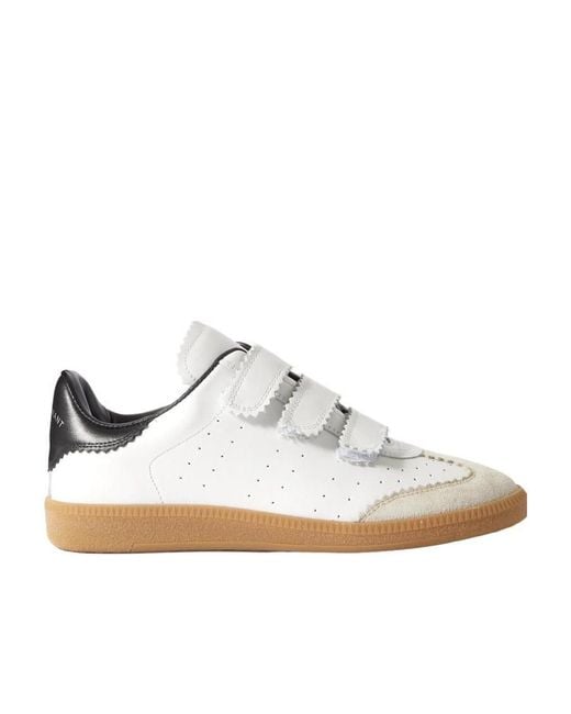 Isabel Marant White Perforated Low-Top Sneakers