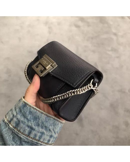 Givenchy Blue Nano Gv3 Cross-Body Bag