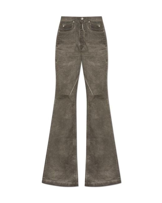 Rick Owens Gray Multi-Pocket Jeans