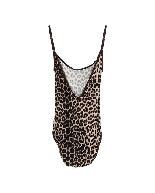Baserange Black Leopard Print Jumpsuit