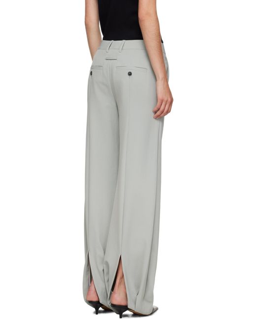 Jean Paul Gaultier Gray Tailoring Undershoe Straps Pants for men