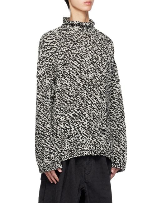 Acne Gray Long-Sleeved Sweater for men