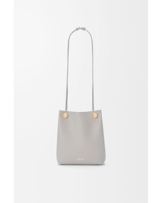 Loewe Gray Logo Shoulder Bag