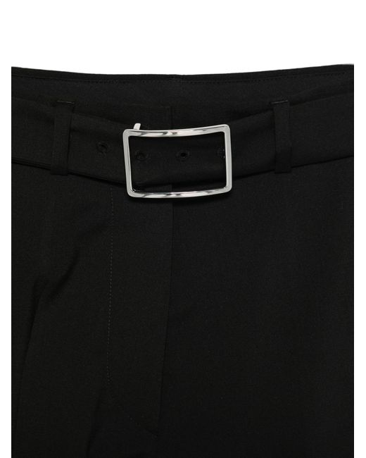 Sportmax Black Belted Shorts