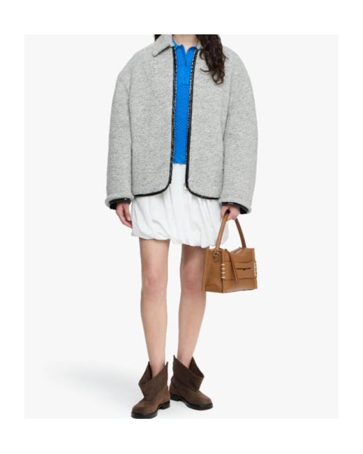 J.W. Anderson Gray Jw Anderson Contrast Trim Casual Jacket