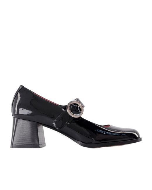 CAREL PARIS Black Carmen Buckled Pumps