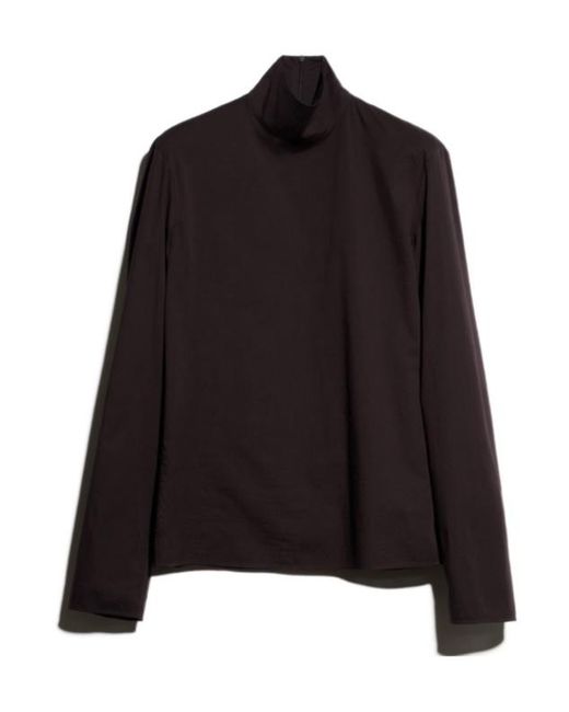Gucci Black High-Neck Long-Sleeve Shirt for men
