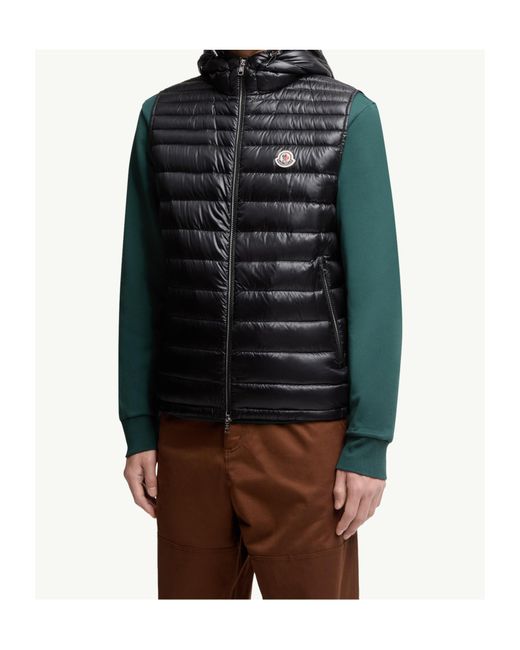 Moncler Black Orant Padded Gilet for men