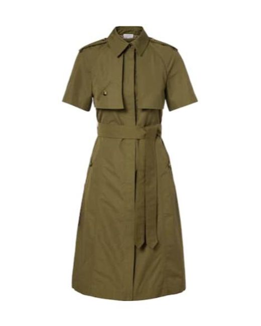 Burberry Green Cotton Shirt Dress