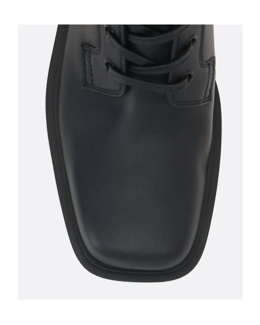 Gianvito Rossi Black Embroidered-Logo Leather Boots
