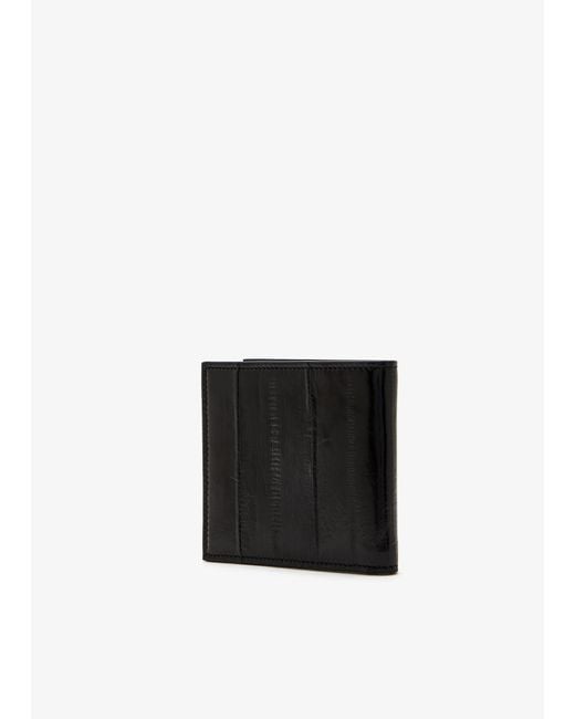 Dolce & Gabbana Black Logo Plaque Bi-Fold Wallet for men