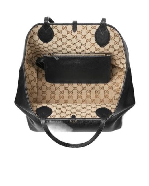 Gucci Black Totissima Large Reversible Tote Bag