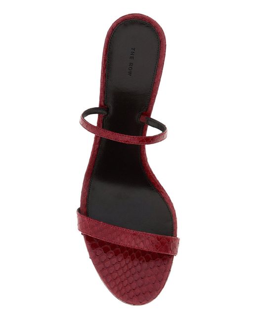The Row Pink Round-Toe High-Heeled Sandals