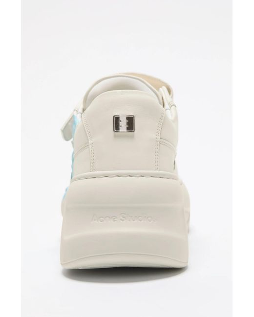 Acne Natural Touch-Strap Platform Sneakers for men