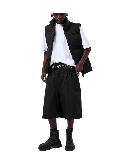 Moncler Black Stand-Collar Quilted Down Vest for men