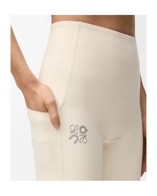 Loewe White Elastic Waist Casual Pants