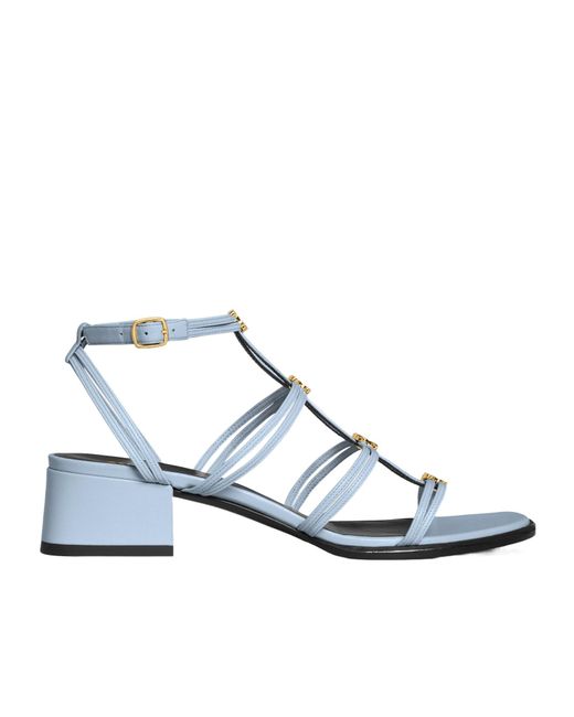 Celine Clemence Multi Triomphe Sandal in White | Lyst