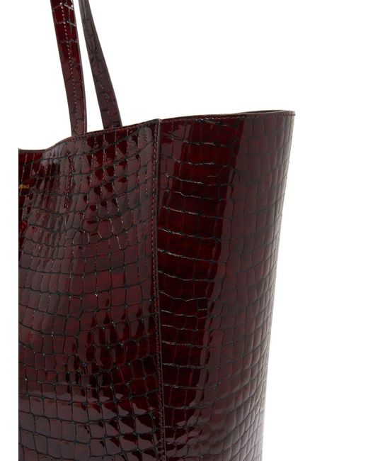 Anine Bing Red Magnetic Buckle Shoulder Bag