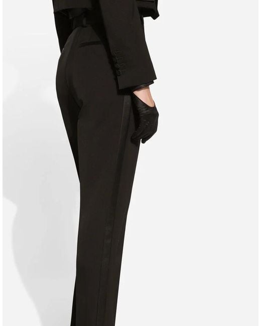 Dolce & Gabbana Black Slim-Fit Trousers