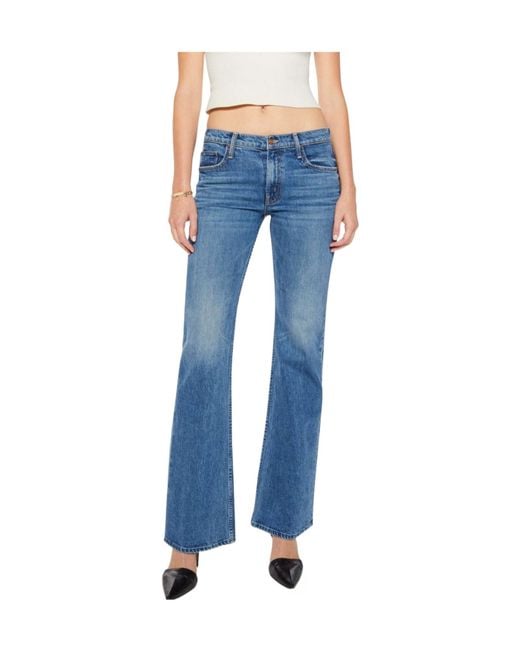 Mother Blue Belt Loops Jeans