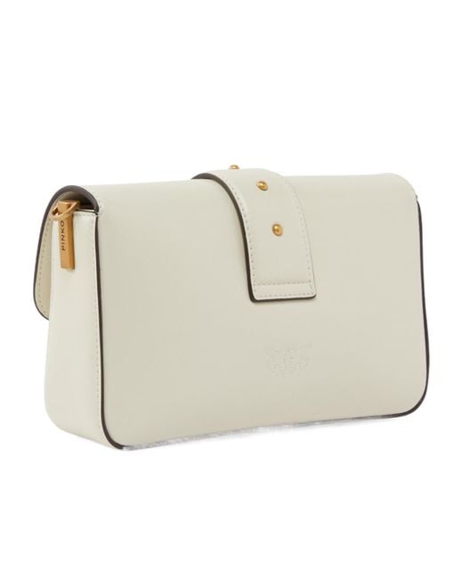 Pinko Natural Mini Love Bag Slouchy Shoulder Bag