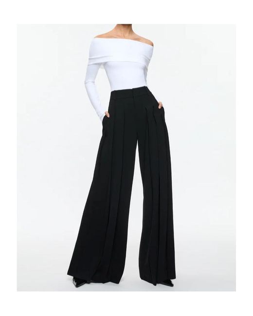 Alice + Olivia Black Simon Trousers