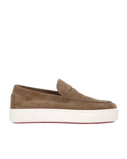 Christian Louboutin Brown Chunky Slip-On Loafer for men