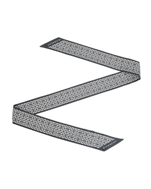 Givenchy Black Pattern Scarf
