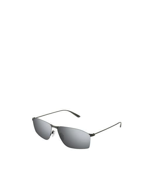Balenciaga White Eyewear Rectangle-Frame Sunglasses for men