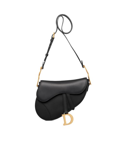 Dior Black Medium Softsaddle Saddle Bag (With Shoulder Strap)