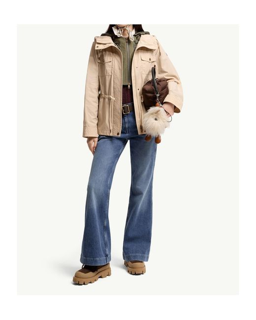 Moncler Natural Serin Hooded Cotton Blend Parka