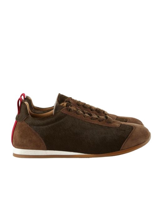 Uma Wang Brown Lace-Up Sneakers