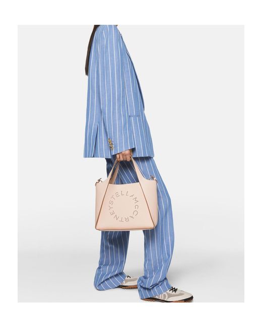 Stella McCartney Blue Striped Single-Breasted Blazer