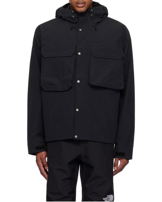 The North Face Black M66 Working Raincoat for men