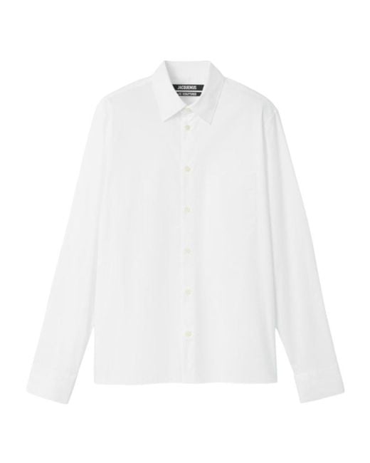 Jacquemus White Cotton Shirt for men