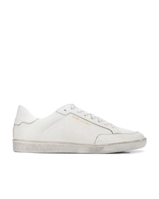 Saint Laurent White Andy Imitation Casual Sneakers for men