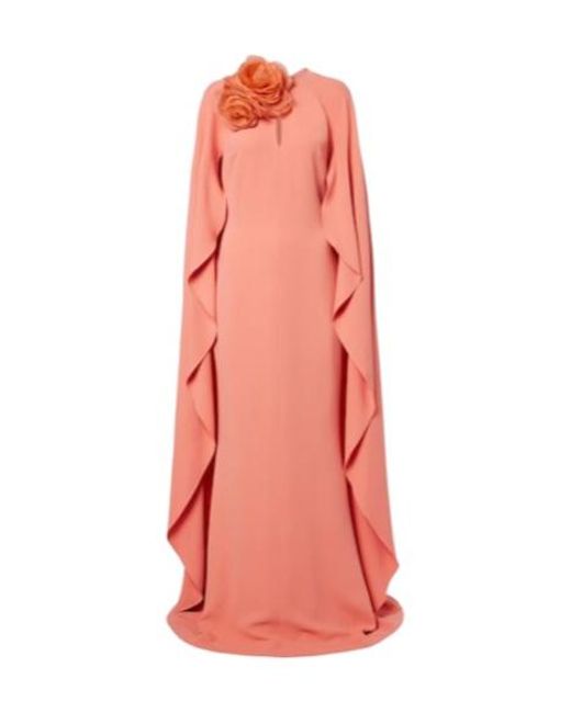 Elie Saab Pink Caped Gown