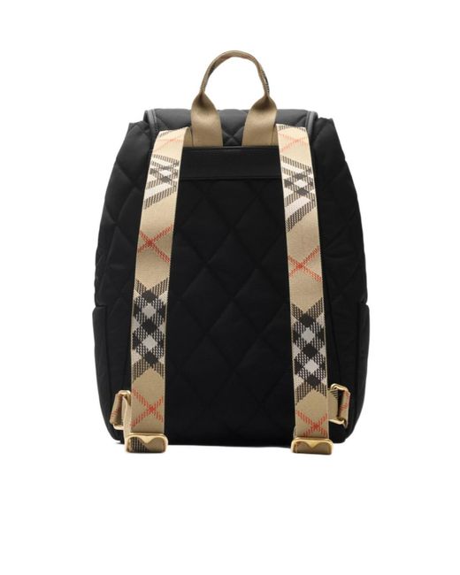 Burberry Black Horseshoe Backpack