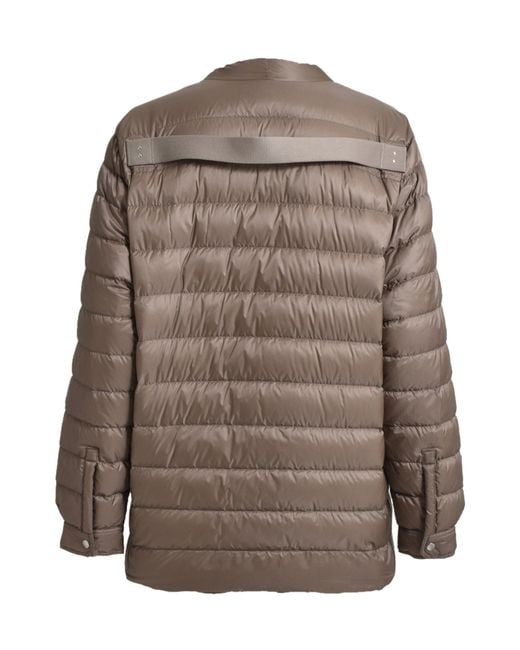 Moncler Brown Moncler Rick Owens V-Neck Padded Jacket for men