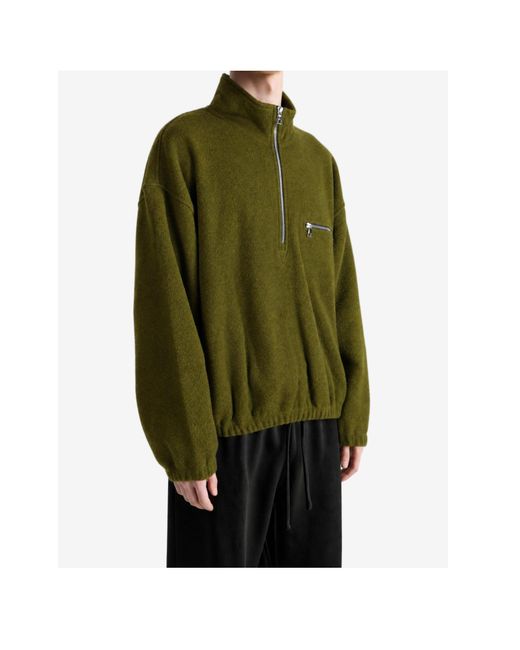 Rier Green Long-Sleeved Sweatshirt for men