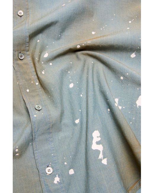 Acne Blue Button-Up Shirt for men